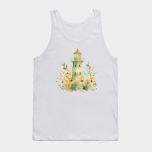 Watercolor Lighthouse Tank Top